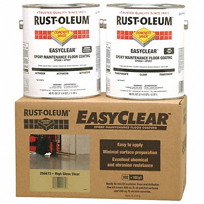 Epoxy Floor Coating Kit Clear 1 gal.