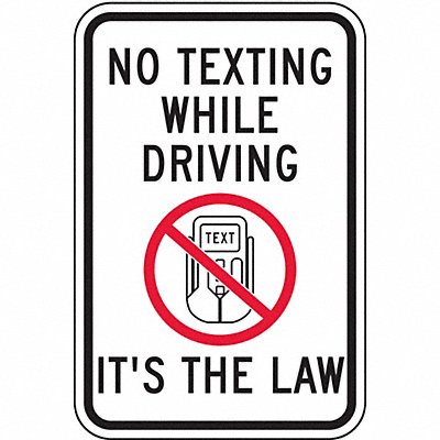 Traffic Sign 18 H 12 W Aluminum