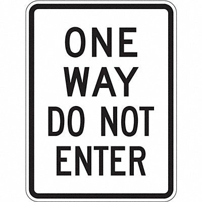 D9713 Traffic Sign 24 H 18 W Aluminum