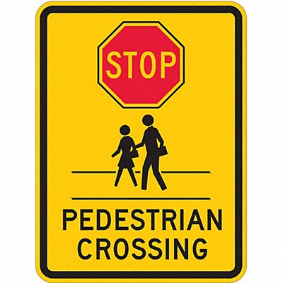 Traffic Sign 24 H 18 W Aluminum