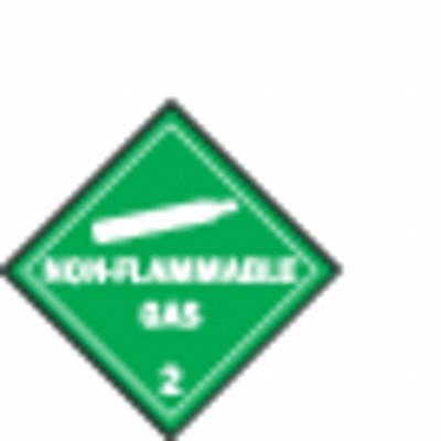 Vehicle Placard Non Flam Gas with Picto