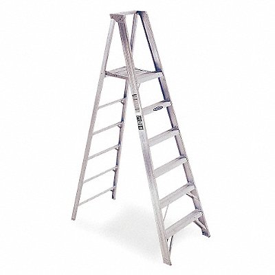 Platform Stepladder 8 ft Aluminum 375 lb