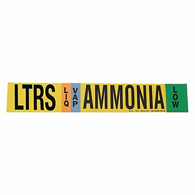Ammonia Pipe Marker LTRS 3 to 5In