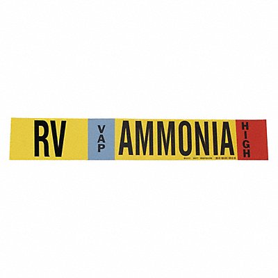 Ammonia Pipe Marker RV 8In and Above