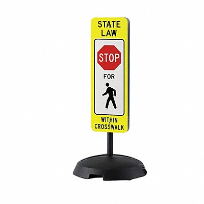 Traffic Sign 36 H 12 W Plastic