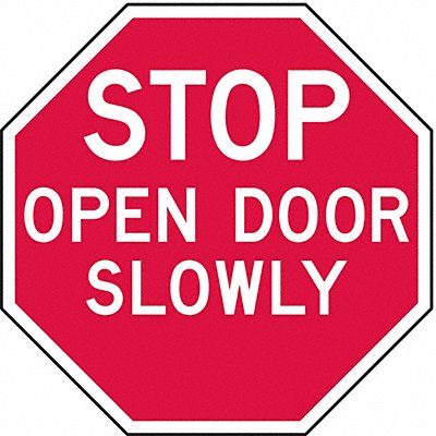 Facility Traffic Sign 12 x 12 Aluminum