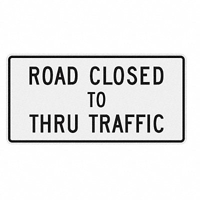 Road Construction Sign 30 H 60 W Alum