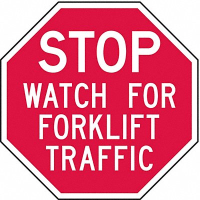 Facility Traffic Sign 6 x 6 Aluminum