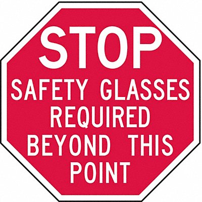 Personal Protection Sign 12 x12 Alum