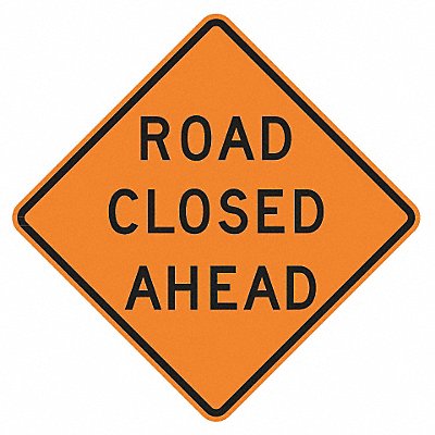 Road Construction Sign 30 H 30 W Alum