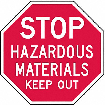 Facility Sign 12 x 12In WHT/R AL ENG