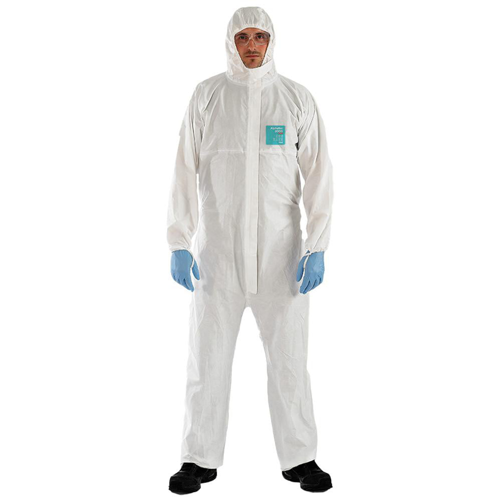 Ansell WH20-B-92-111-05 Disposable Coveralls: Chemical & Liquid Protection, Size X-Large, 1.8600 oz, Polyethylene 2000-111