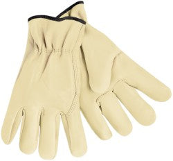 MCR Safety 3214S Cowhide Work Gloves Small Cream