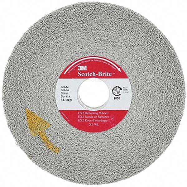 3M 7000046098 Deburring Wheel: 10" Dia, 1" Face Width, 5" Hole, 9 Density, Silicon Carbide