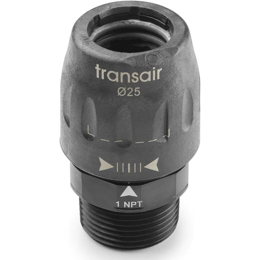 Transair 6605 17 22 Air Hose Male Connector: Plastic