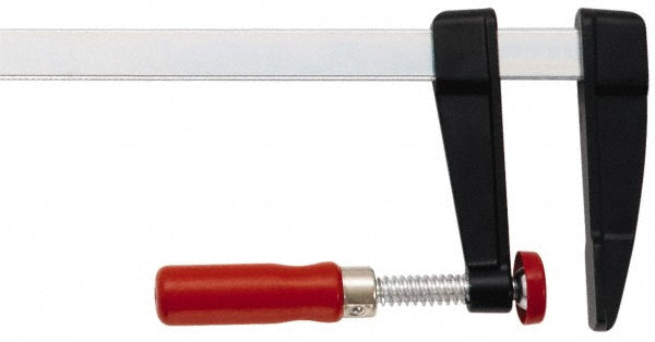 Bessey TC7.016 Steel Bar Clamp: 16" Capacity, 7" Throat Depth, 1,200 lb Clamp Pressure, 20" OAL