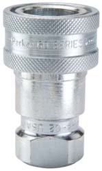 Parker H2-62-T6 Hydraulic Hose Female Straight Thread Coupler: 9/16-18, 5000 psi