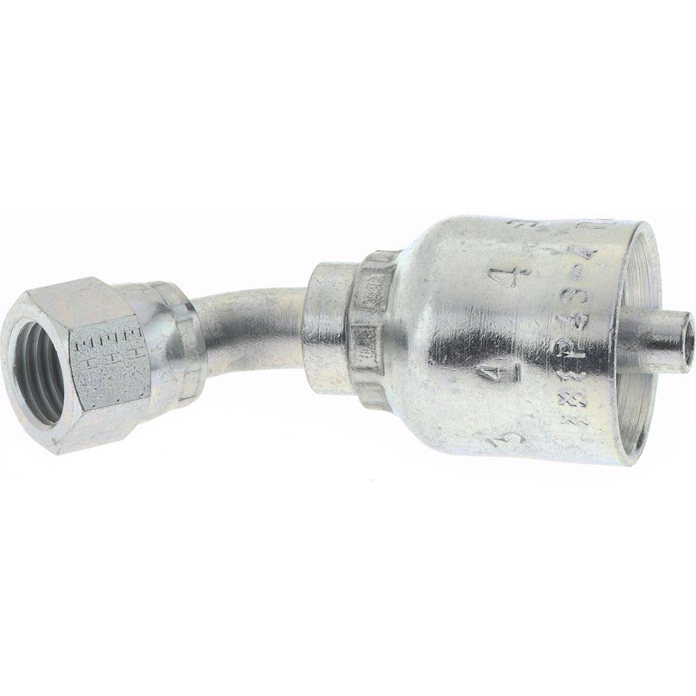 Parker 13743-10-10 Hydraulic Hose Female JIC 37 deg Swivel Elbow: 5/8" Hose ID, 10 Hose Size, 7/8-14