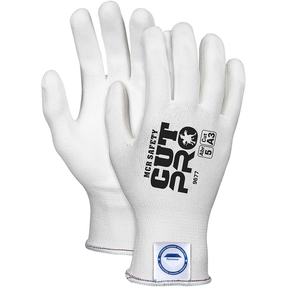 MCR Safety 9677XS Cut, Puncture & Abrasion-Resistant Gloves: UltraTech 9677, Size X-Small, ANSI Cut A3, ANSI Puncture 3, Dyneema Lined, Dyneema