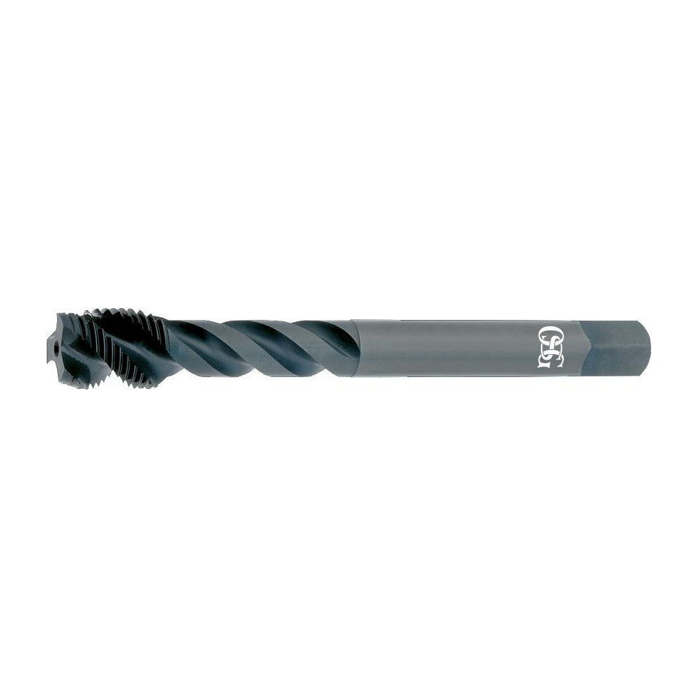 OSG 2211401 Spiral Flute Tap: #4-40, UNC, 3 Flute, Modified Bottoming Chamfer, 2B Class of Fit, Vanadium High-Speed Steel, Oxide Finish