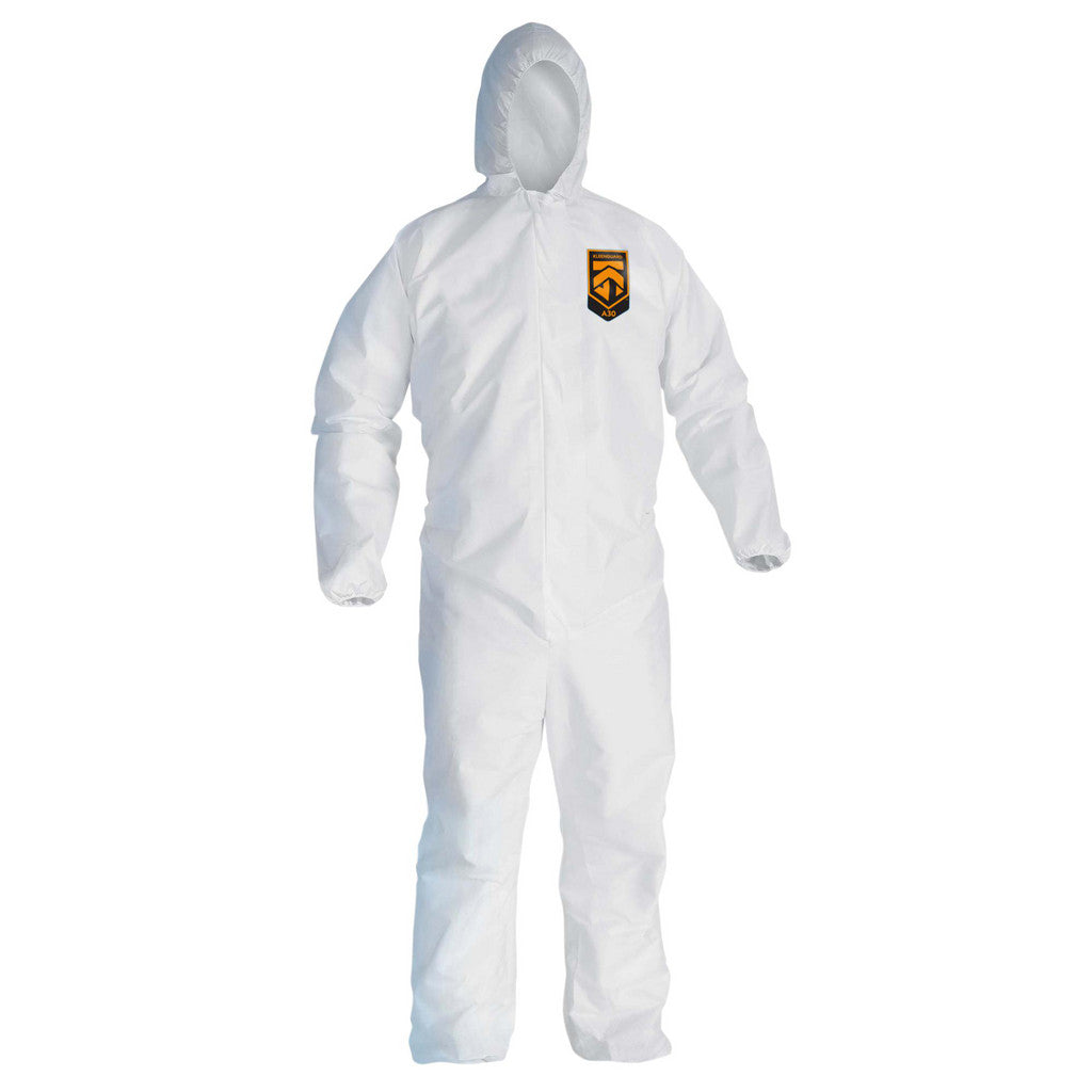 KleenGuard 46117 Disposable Coveralls: Splash & Particle Protection, Size 4X-Large, 1.1500 oz, Kleenguard Select A30