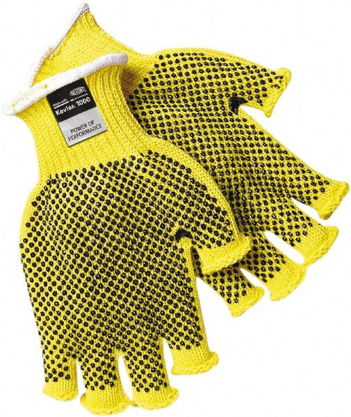 MCR Safety 9369S Cut & Abrasion-Resistant Glove: Memphis 9369, Size Small, ANSI Cut A2, ANSI Puncture 0, PVC, Kevlar
