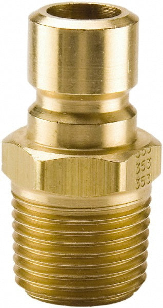 Parker PN553 Hydraulic Hose Male Pipe Rigid Nipple Fitting: 1/2" Hose Size, 3/8" Thread, 200 psi
