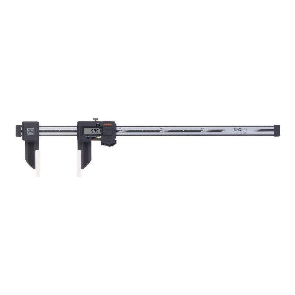 Mitutoyo 552-314-10CAL Electronic Caliper: 1000.00 mm/40", ±0.0100 mm/±0.0005" Resolution, ±0.08 mm/±0.0020" Accuracy, Calibrated, Data Output, Carbon Fiber Reinforced Plastic Jaws