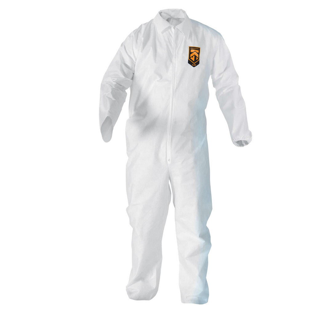 KleenGuard 49107 Disposable Coveralls: Particle Protection, Size 4X-Large, 1.1500 oz, SMMMS A20
