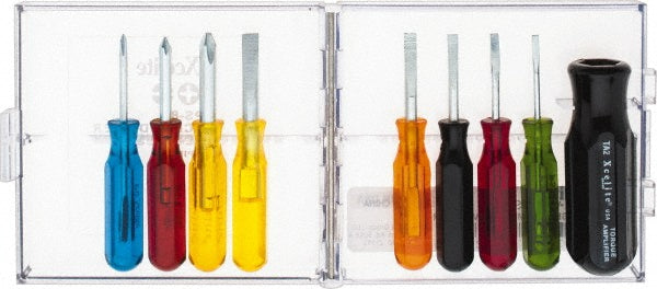 Xcelite PS88N Screwdriver Set: 9 Pc, Phillips & Slotted