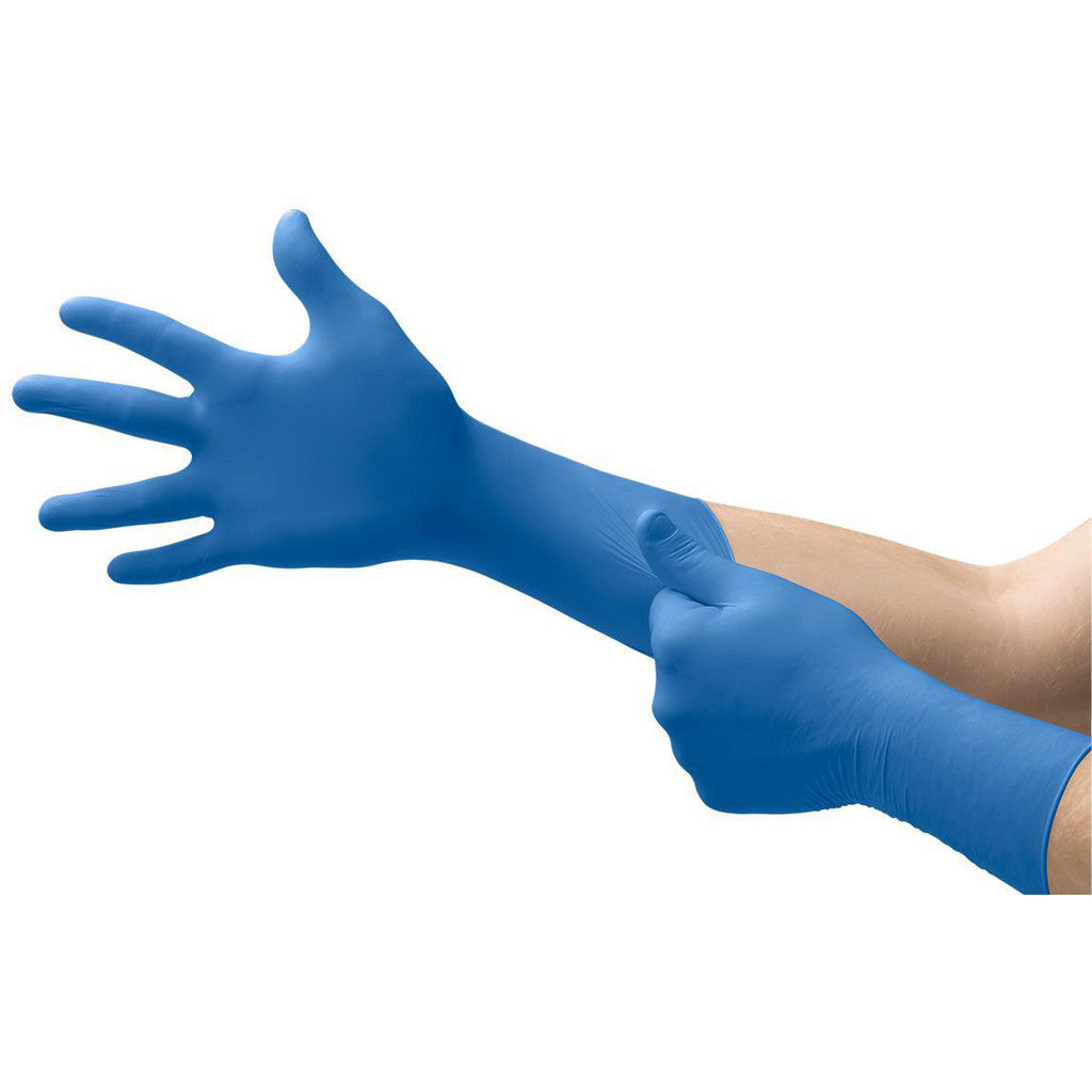 Ansell SG-375-S Disposable Gloves: Series Microflex SafeGrip, Size Small, 11.0 mil, Latex, Medical, Powder-Free