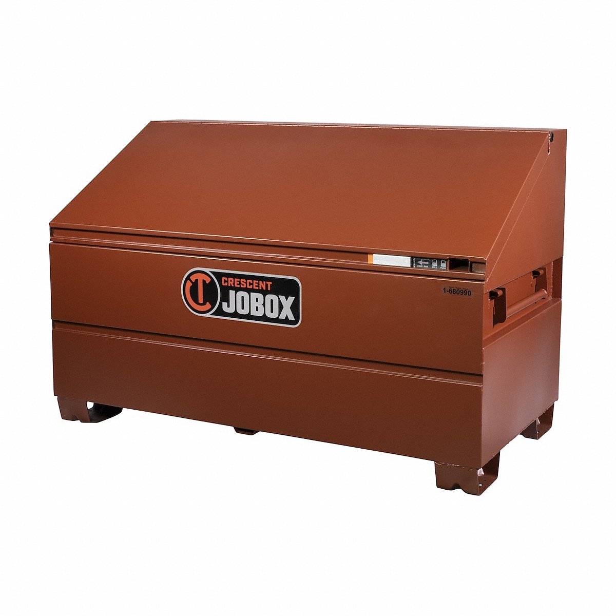 Crescent Jobox Slope-Lid Box, Brown, 60X39.5X30 In, 1Pk, 30 IN (1-680990)