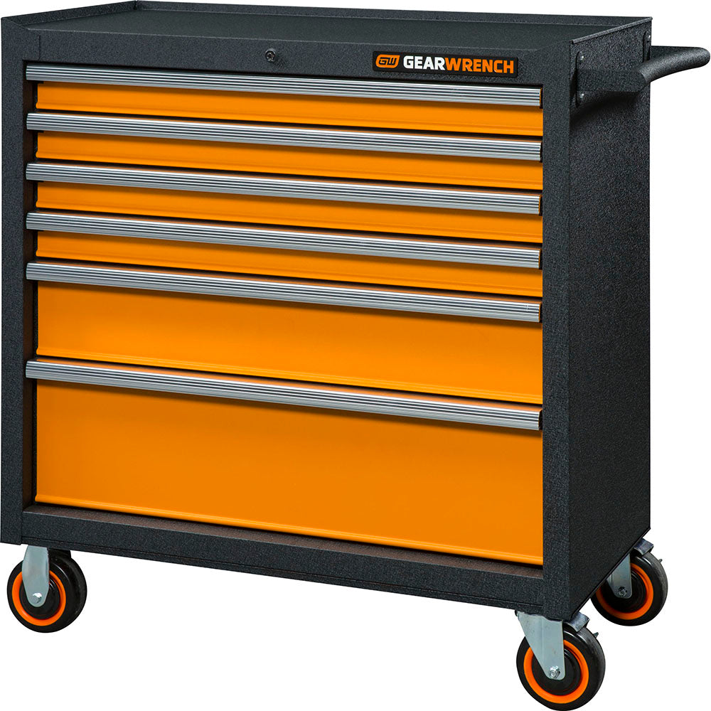 GEARWRENCH 83243 Steel Tool Roller Cabinet: 36" Wide, 38" High, 18" Deep, 6 Drawer