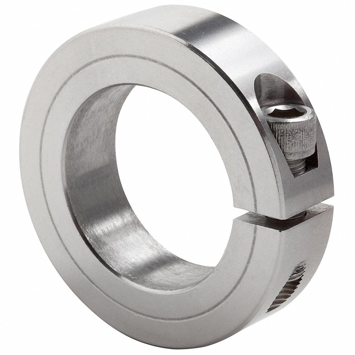 Climax Metal Products Shaft Collar Clamp, 1 Pc 2-1/8 In Stainless Steel (1C-212-S)
