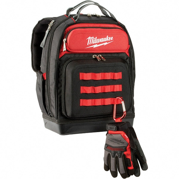 Milwaukee Tool 48-22-8201 Ultimate Jobsite Backpack: 9.45" High, 17.3" Long, 20.1" Wide, 48 Pockets