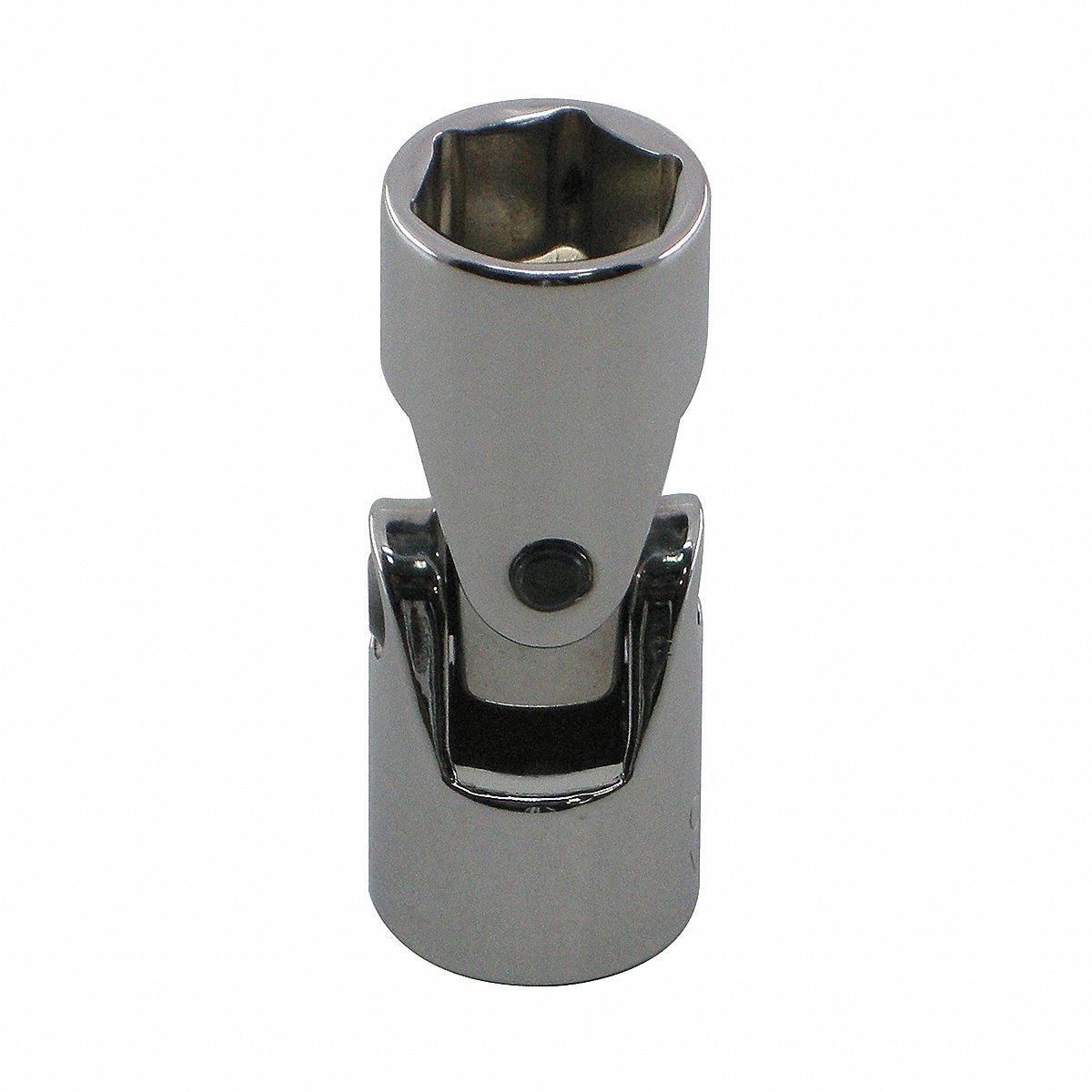 Westward Flex Socket, Steel, 6-Point, 8 mm Chrome 0.375 in (10E906)