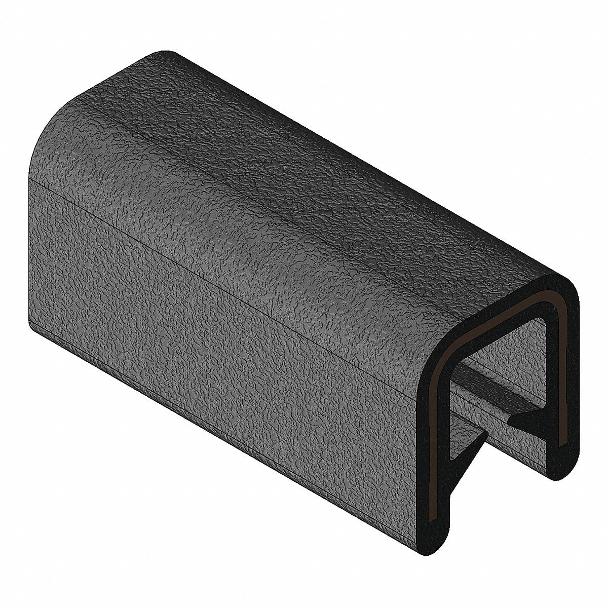 Trim Lok Inc Edge Trim 25 ft L Black PVC 5/16 in W (750B2X1/8-25)