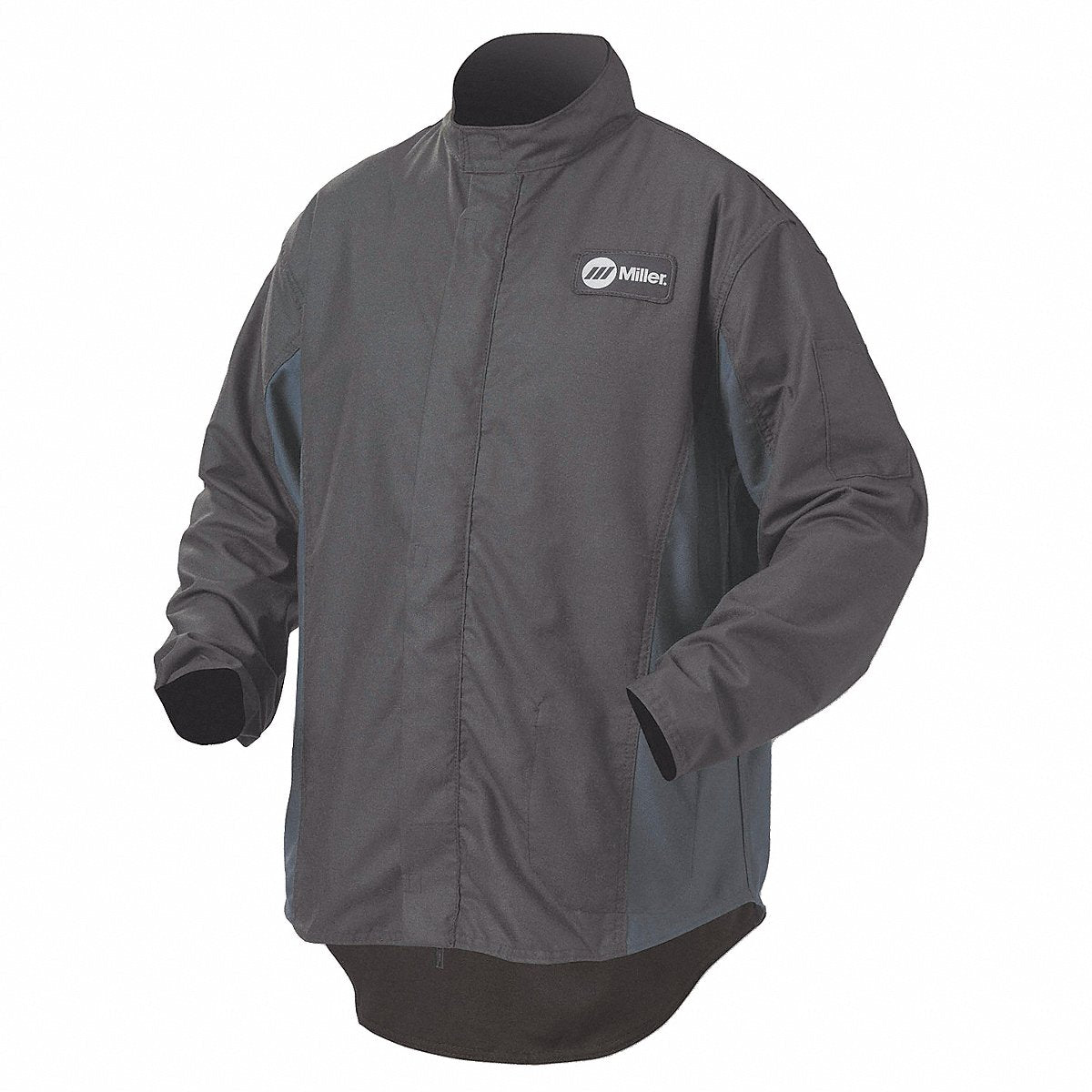 Miller Electric Welding Jacket, L, 30", Black/Navy, 30" (247116)