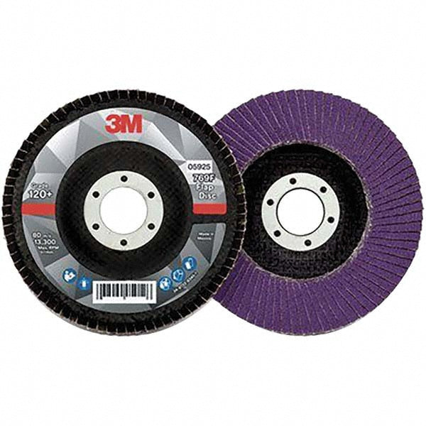 3M 7100178091 Flap Disc: 4-1/2" Dia, 7/8" Hole, Ceramic Alumina, Type 29 (Pack of 10)