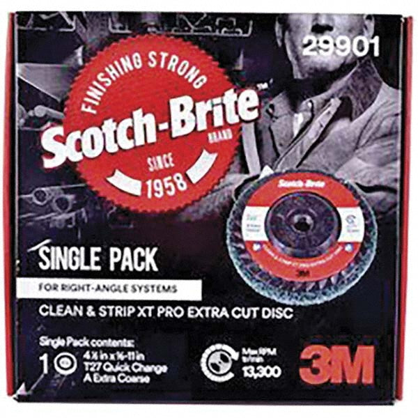 3M 7100176126 Deburring Disc: 4-1/2" Dia, Extra Coarse Grade, Aluminum Oxide (Pack of 10)