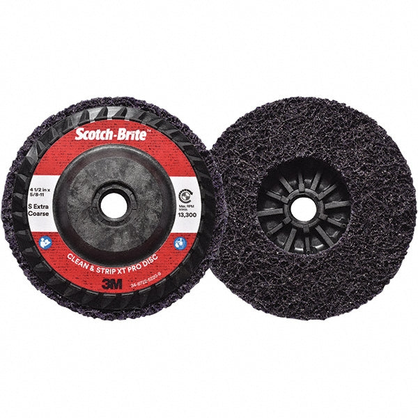 3M 7100175252 Deburring Disc: 4-1/2" Dia, Extra Coarse Grade, Silicon Carbide (Pack of 10)