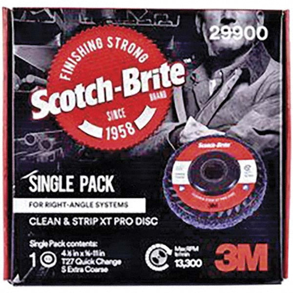 3M 7100176093 Deburring Disc: 4-1/2" Dia, Extra Coarse Grade, Silicon Carbide (Pack of 10)