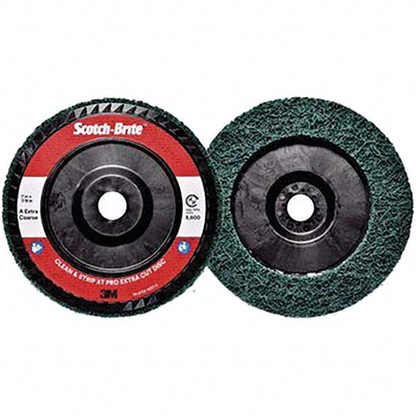 3M 7100175508 Deburring Disc: 7" Dia, 7/8" Hole, Extra Coarse Grade, Aluminum Oxide