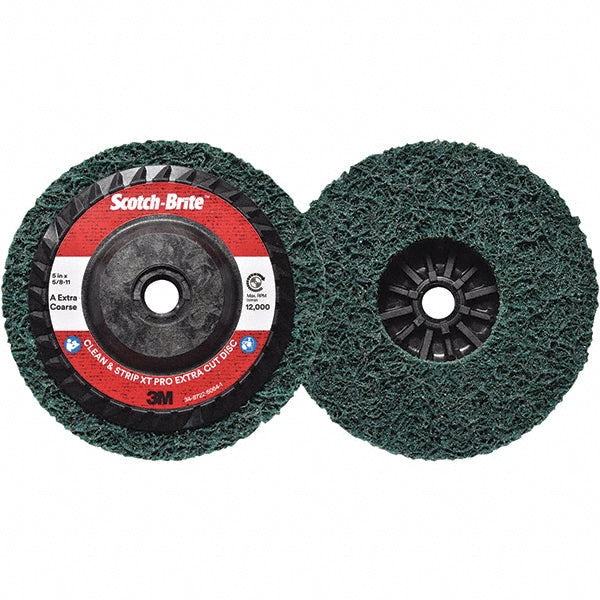3M 7100177492 Deburring Disc: 5" Dia, Extra Coarse Grade, Aluminum Oxide (Pack of 10)