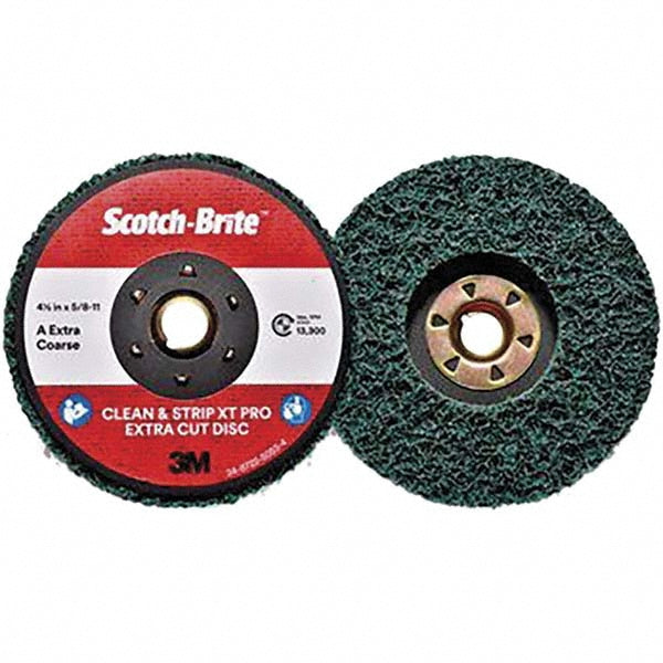 3M 7100175465 Deburring Disc: 4-1/2" Dia, Extra Coarse Grade, Aluminum Oxide (Pack of 10)