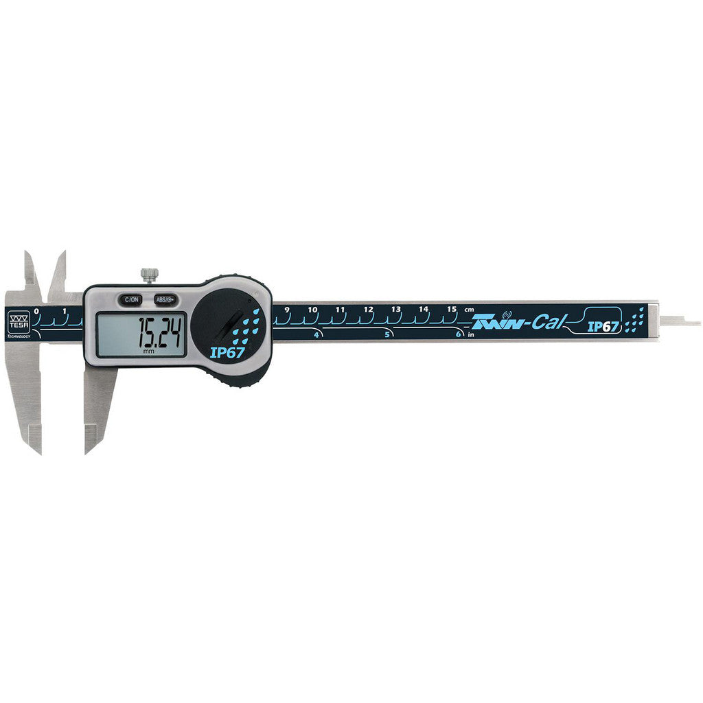 TESA Brown & Sharpe 530143 Electronic Caliper: 300.00 mm/12", ±0.0100 mm/±0.0005" Resolution, ±0.02 mm/±0.0010" Accuracy, Stainless Steel Jaws