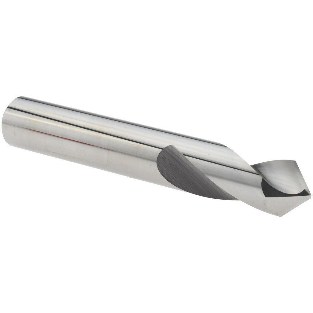 Micro 100 SPD-375-090 Spotting Drill: 3/8" Dia, 90 deg, 2-1/2" OAL, Solid Carbide
