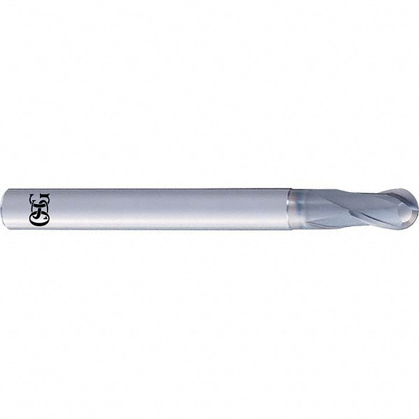 OSG 3042010 Ball End Mill: 6.00 mm Dia, 9.00 mm LOC, 2 Flute, Solid Carbide