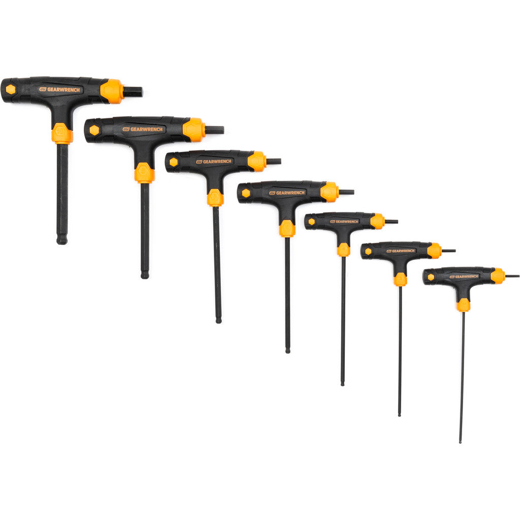GEARWRENCH 83516 Hex Key Sets; Tool Type: Hex; Handle Type: T-Handle; Measurement Type: Metric; Hex Size Range (mm): 2.5 - 10; UNSPSC Code: 27111710