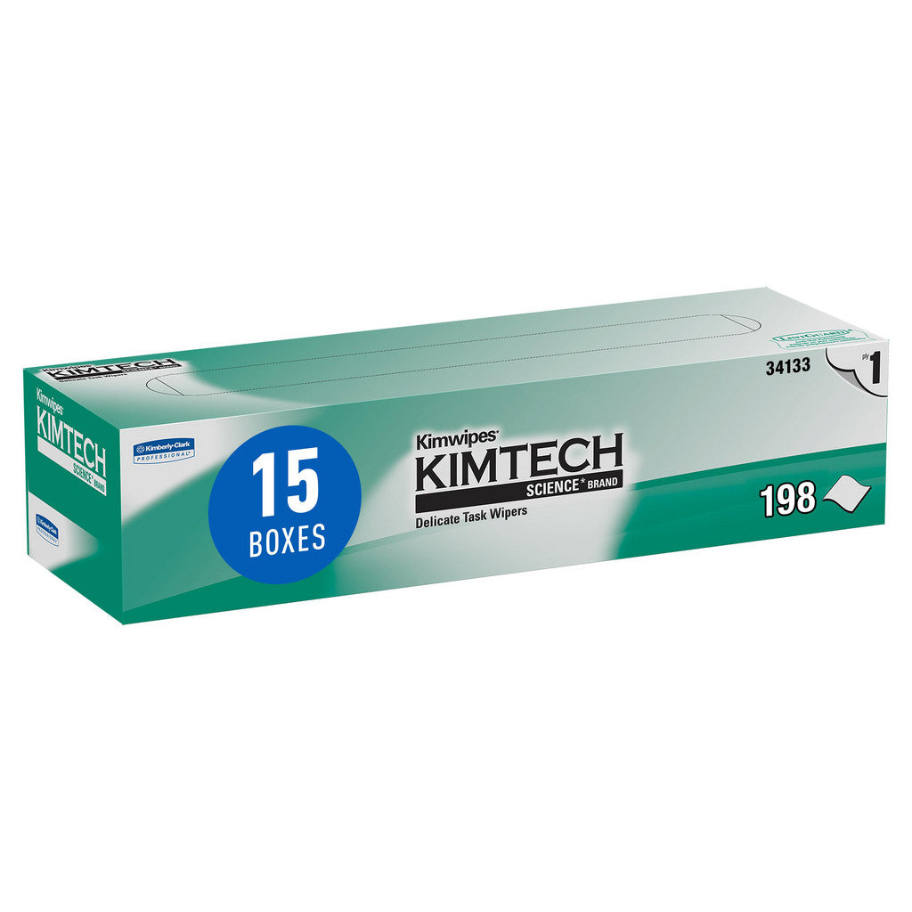 Kimtech Science Kimwipes Delicate Task Wipes (34133), Pop-Up Box, White